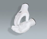 Mikrojemné pletené rukavice - biele, 10, 12 párov