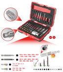 1/4" + 10 mm súprava vyťahovákov na skrutky TX a imbusové skrutky, 34-dielna