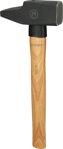 Zámočnícke kladivo, rúčka z jaseňa, francúzsky tvar, 1500g