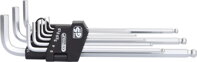Súprava uhlových čapových kľúčov s vnútorným šesťhranom a guľovou hlavou,XL,9-dielna