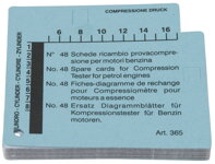Súprava diagramových máp pre prístroj na kontrolu kompresie benzínových motorov (VPE=48)