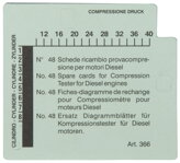 Súprava diagramových máp pre prístroj na kontrolu kompresie dieselových motorov (VPE=48)