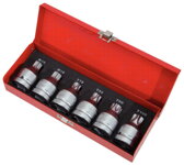 3/4" súprava silových nástrčných bitov, 6-dielna, Torx+tisíchran, s otvorom