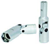 3/8" kĺbové orechy pre zapaľovacie sviečky, krátke, 75mm, 8mm