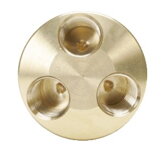 1/4" mosadzný 3-násobný rozdeľovač stlačeného vzduchu, 41mm