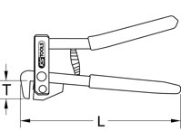 Mini odsádzacie kliešte, 220mm