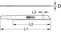 List do dierovacej píly, CV, 100mm, 4mm, T144D, balenie 5 ks
