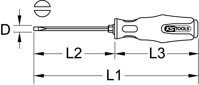 ERGOTORQUEmax krížový skrutkovač, 3,5mm