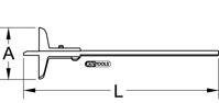 Posuvný hĺbkomer, 0-150mm
