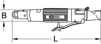Pneumatická karosárska malá dierovacia píla SlimPOWER, 170 mm