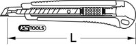 Univerzálny nôž s odlamovacou čepeľou, 140mm, čepeľ 9x80mm