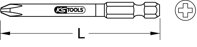 1/4" TORSIONpower bit, 75mm, PH1