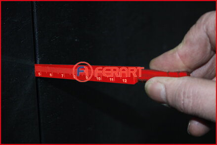 Klin na štrbinové rozmery, 0,5-120 mm