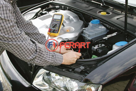 Multimeter pre motorové vozidlá s indukčnou pinzetou