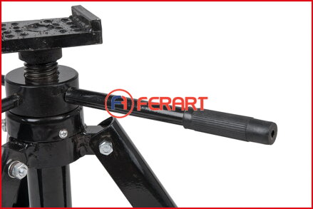 Oceľový kozlík na vreteno, 12t, 710-1065mm