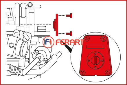Fiat - súprava náradia na nastavenie motora, 4-dielna, Tipo, Tempra, Ducato, 1,9TD