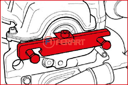 Nastavovacie pravítko pre vačkový hriadeľ, 150 mm