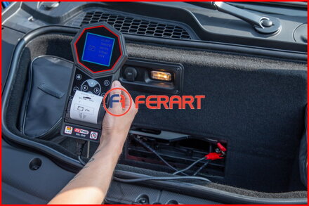 12 V / 24 V Digitálny prístroj na testovanie batérií a systému nabíjania s integrovanou tlačiarňou