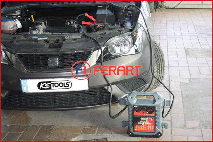 12 V + 24 V nabíjačka batérií - mobilný prístroj na pomoc pri štartovaní 1400 A