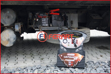 12 V + 24 V batériový booster, mobilná štartovacia pomôcka 2340 A