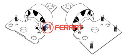 Súprava náradia na silentbloky pre zavesenie kolesa Ford a Volvo, 5-dielna