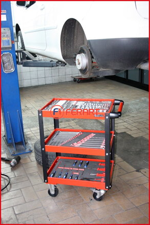 ECOline dielenský servisný vozík, V850xŠ680xH425mm