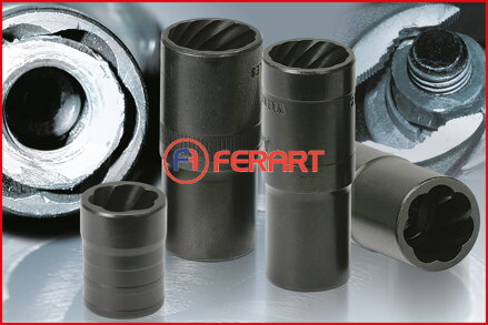 1/2" silový nástrčný orech so špirálovým profilom, 19mm, dĺžka 50mm