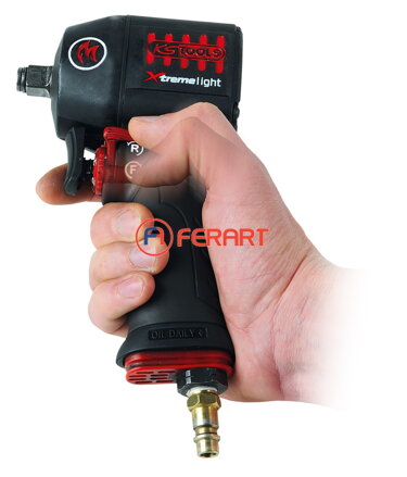 Vysokovýkonný pneumatický príklepový skrutkovač 1/2" mini MONSTER Xtremelight 1390 Nm