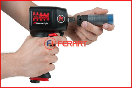 Vysokovýkonný pneumatický príklepový skrutkovač 1/2" mini MONSTER Xtremelight 1390 Nm