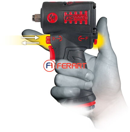 Vysokovýkonný pneumatický príklepový skrutkovač 3/8" mini MONSTER 1390 Nm