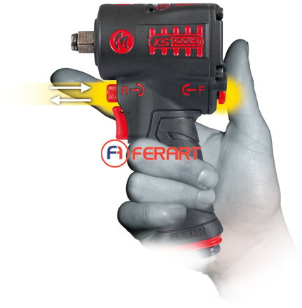 Vysokovýkonný pneumatický príklepový skrutkovač 1/2" mini MONSTER 1390 Nm