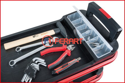 TOOLBOX vozík na náradie / montážny vozík, spúšťací a uzamykateľný