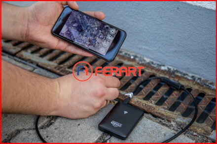 WiFi súprava obrazových osciloskopov s Ø 3,9 mm 0° HD sonda prednej kamery, 7-dielna
