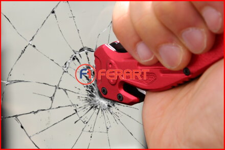 Sklápací nôž s aretáciou a rezačom pásu