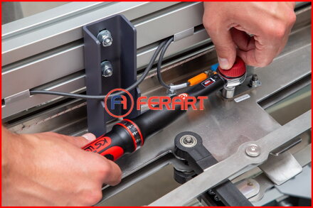 Momentový kľúč s račňou 1/4" ERGOTORQUE®precision, otočné tlačidlo, 1-5 Nm