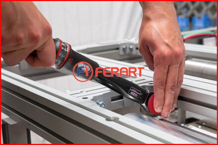 Momentový kľúč s račňou 3/8" ERGOTORQUE®precision, otočné tlačidlo, 5-50 Nm