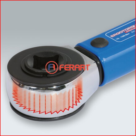 Momentový kľúč s račňou 3/4" ERGOTORQUE®precision, otočné tlačidlo, 100-550 Nm