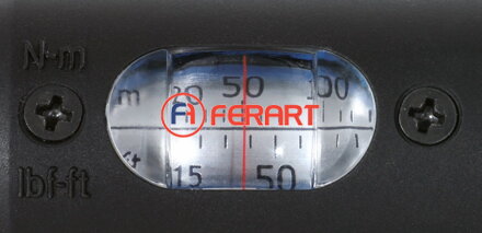 Momentový kľúč s račňou 3/4" ERGOTORQUE®precision, otočné tlačidlo, 100-550 Nm