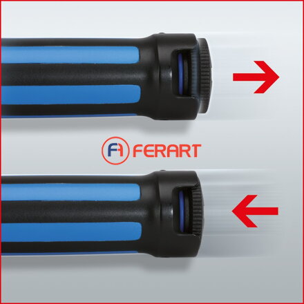 Momentový kľúč s račňou 3/4" ERGOTORQUE®precision, otočné tlačidlo, 100-550 Nm