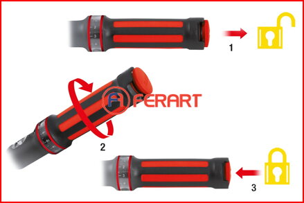 1/2" ERGOTORQUEbasic momentový kľúč, 20-200Nm