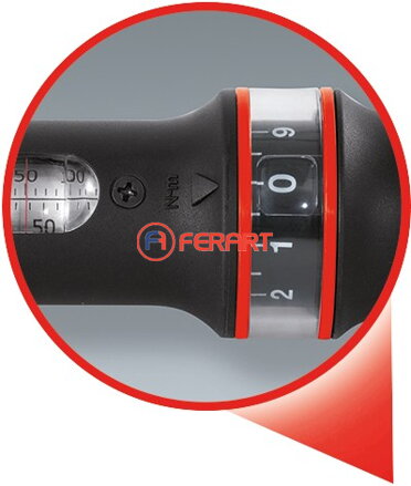 1/2" ERGOTORQUE®precision momentový kľúč s račňou, 20-200Nm