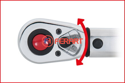 1/2" ERGOTORQUE®precision momentový kľúč s račňou, 20-200Nm