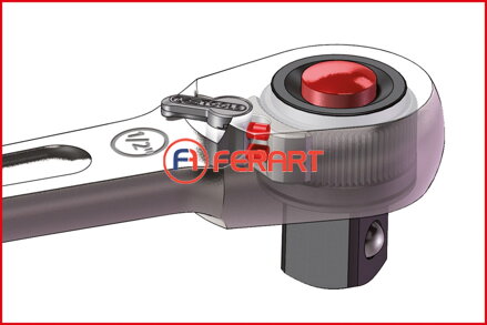 Račňa 3/8" SlimPOWER, 72 zubov