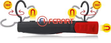 Mobilná LED dielenská ručná lampa s 39 (30+9) ultrasvetlými diódami LED