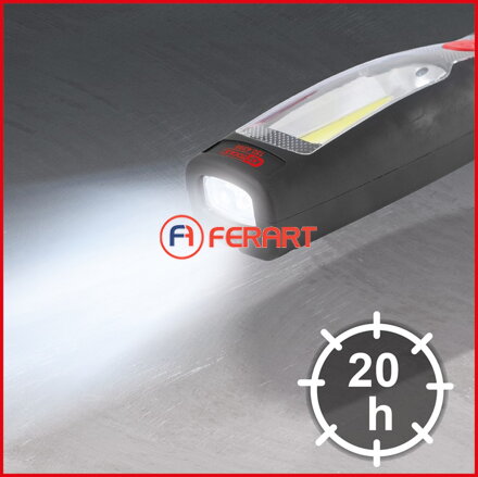 Mobilná LED dielenská ručná lampa s 39 (30+9) ultrasvetlými diódami LED