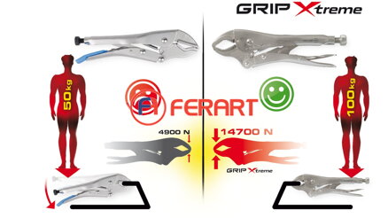 Škripcové kliešte 7" GRIP Xtreme