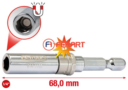 Rýchlo vymeniteľný držiak bitov 1/4" Auto-Slimlock, 65 mm