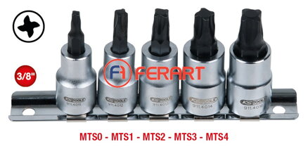 3/8" súprava bitov nástrčných pre skrutky MTS MORTORq®, 5-dielna