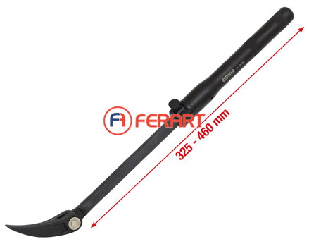 Teleskopická montážna páka s hlavou a kĺbom, 325-460 mm