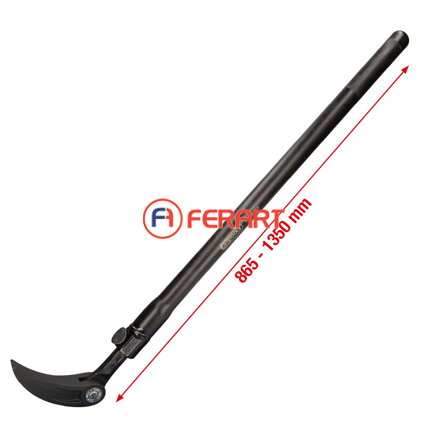 Teleskopická montážna páka s hlavou a kĺbom, 865-1350 mm